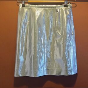 Authentic Versace Jeans Couture vintage metallic skirt made in Italy